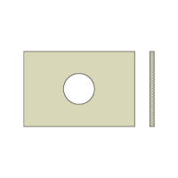 Izolační deska 600 N/mm2, s otvorem