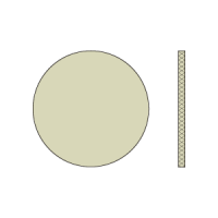 Izolační deska kruhová 600 N/mm2, bez otvoru