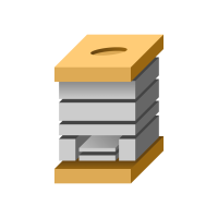 Upínací deska přesazená přes délku rámu