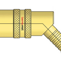 Rychlospojka s trnem pro hadici, 45°