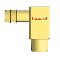 Trn pro hadici, s vnějším závitem, 90°