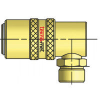 Rychlospojka s vnějším závitem, 90°