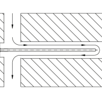 Přepážka rovná, válcový závit