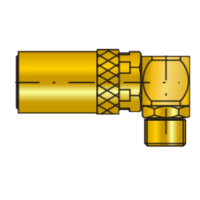 Rychlospojka s vnějším závitem, 90°