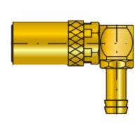 Rychlospojka s trnem pro hadici, 90°