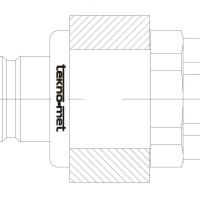 Náustek do panelu s vnitřním závitem