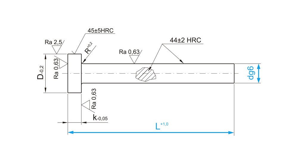 Tvarové jádro nenitridované