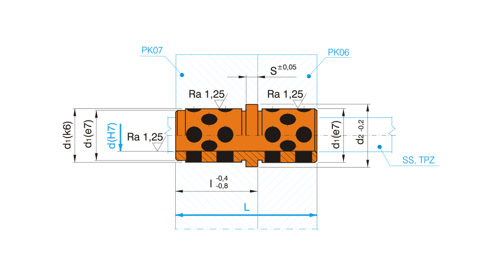 Vodicí pouzdro samomazné