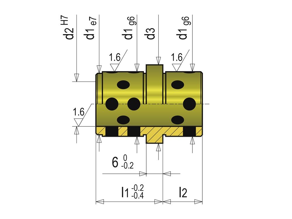 Vodicí pouzdro samomazné