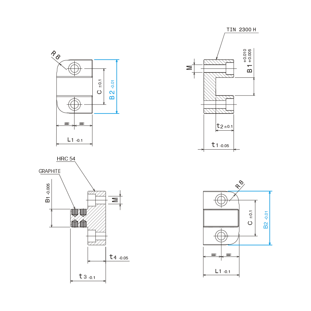 Zámek horní, s grafitovými tělísky