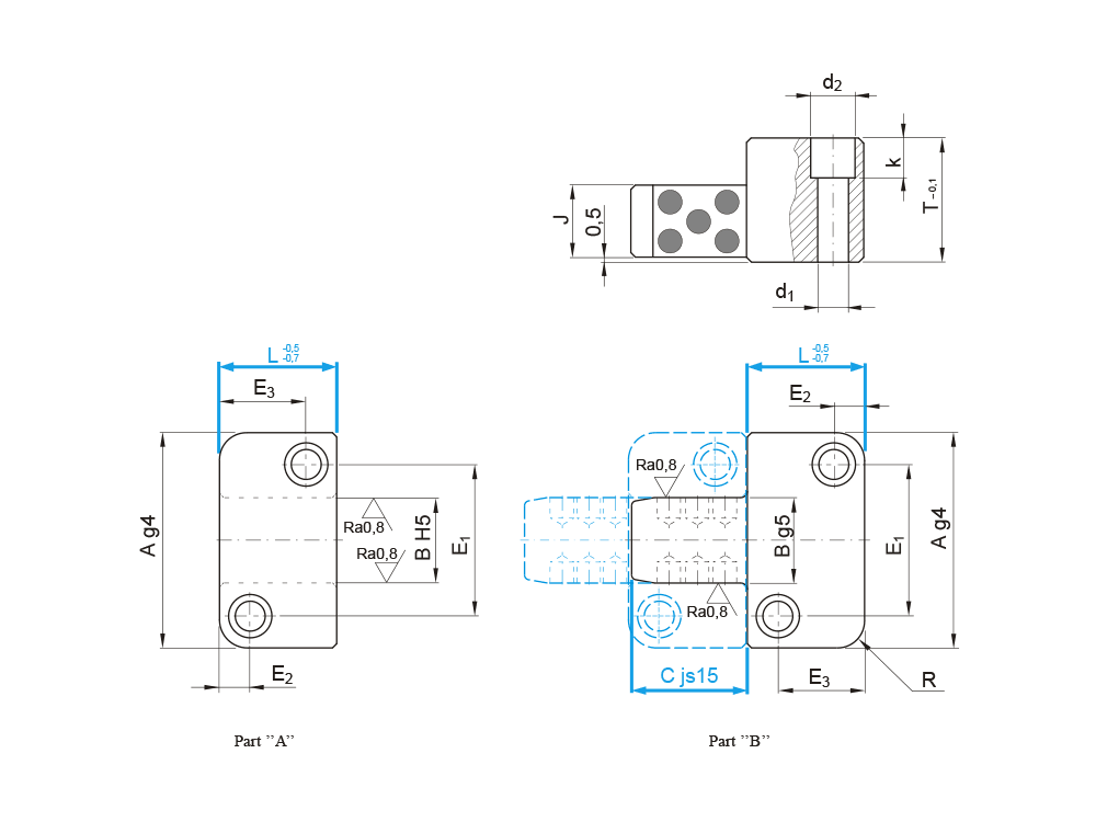 Zámek boční, s grafitovými tělísky