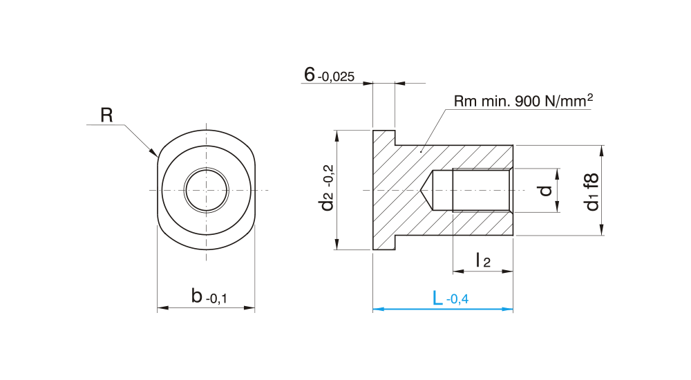 Závitová vložka vyhazovacího paketu