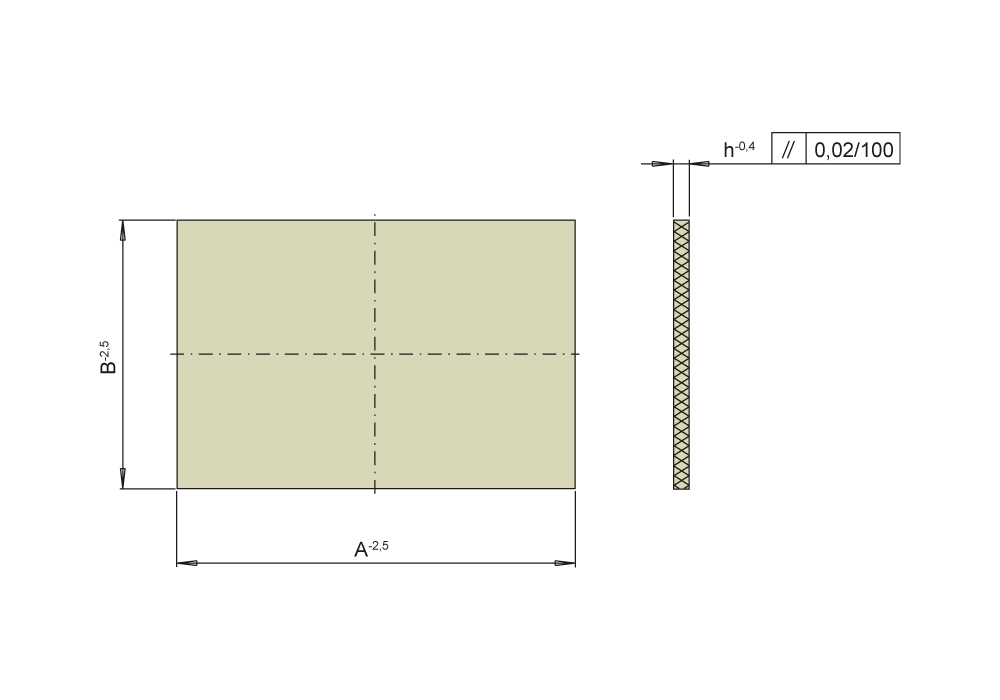 Izolační deska 600 N/mm2, bez otvoru