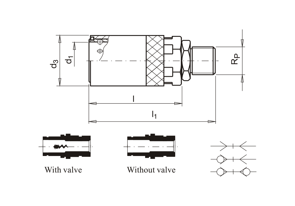 Rychlospojka s vnějším závitem