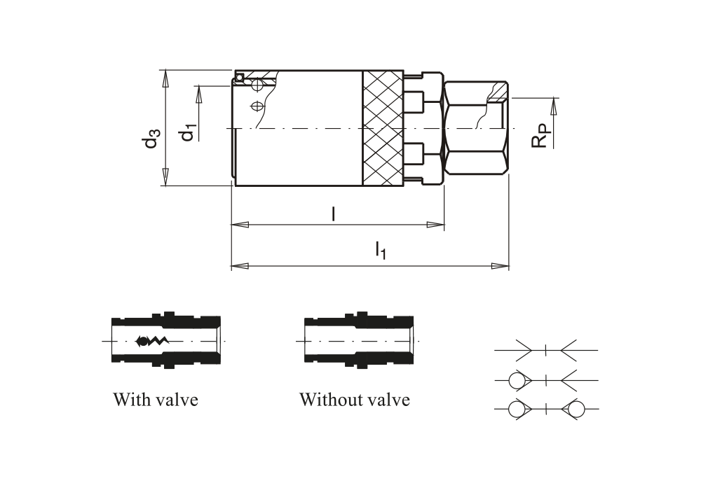 Rychlospojka s vnitřním závitem