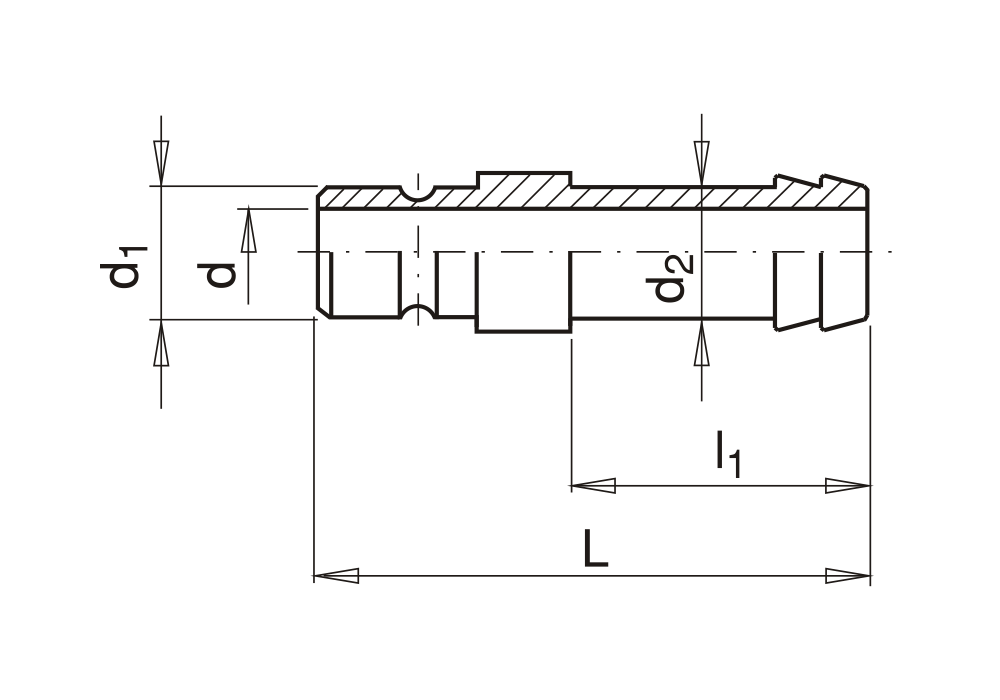 Náustek s trnem pro hadici