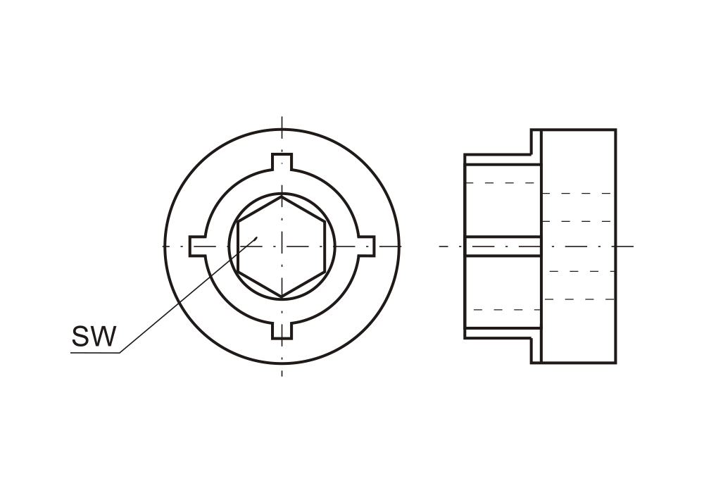 Montážní přípravek pro náustek s ventilem