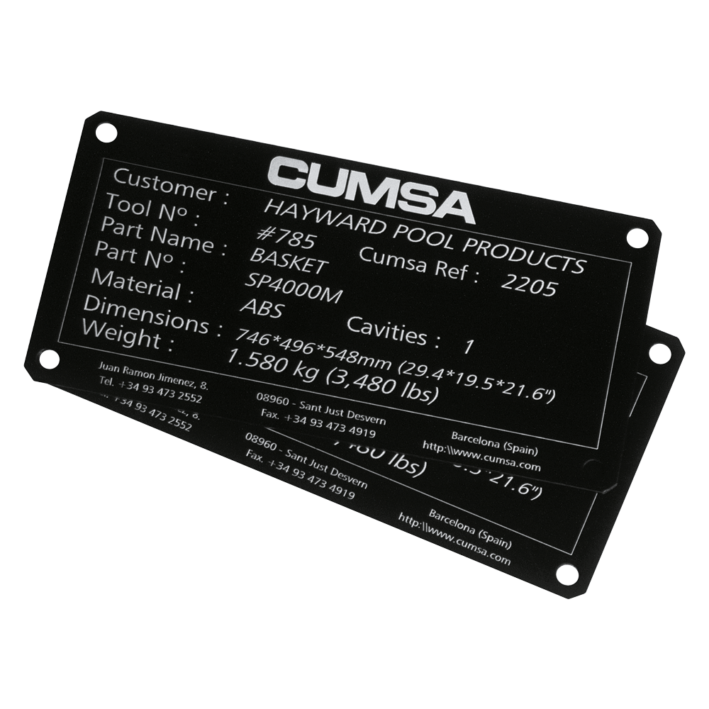 Černobílý štítek