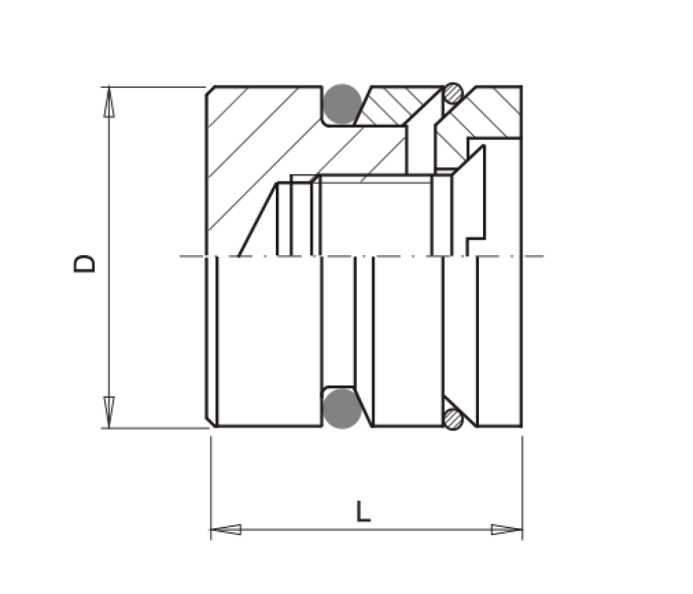 Vnitřní záslepka s o-kroužkem