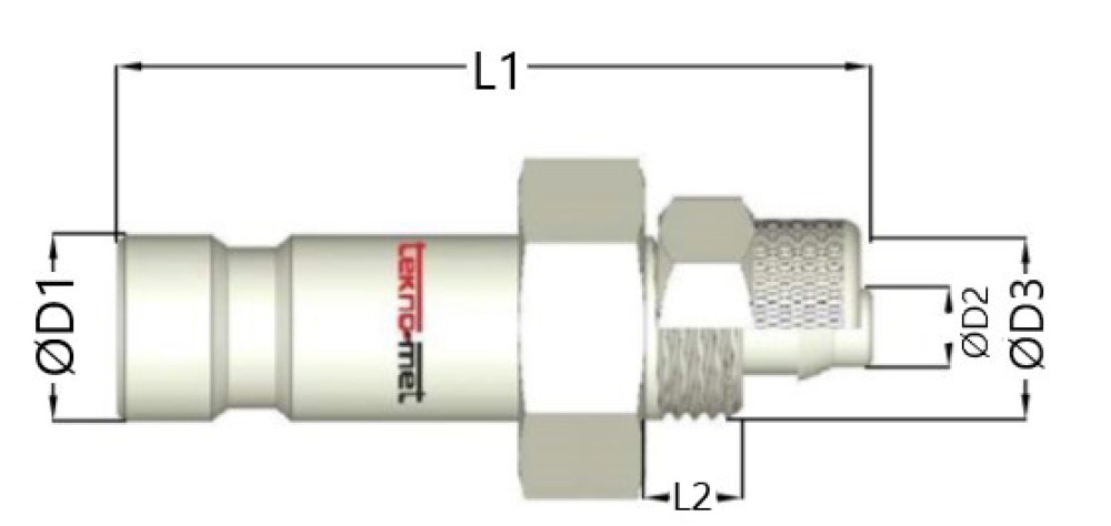 Náustek s trnem s převlečnou maticí